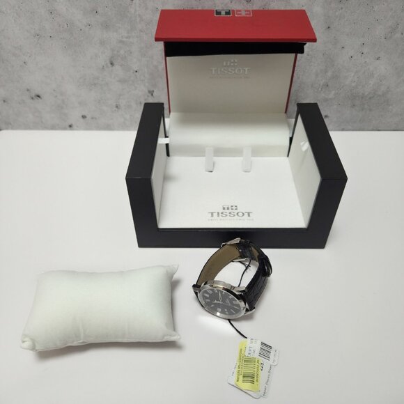 Tissot Classic Dream T033410B Swiss Made Quartz Black Leather Band Original Box - Picture 6 of 10